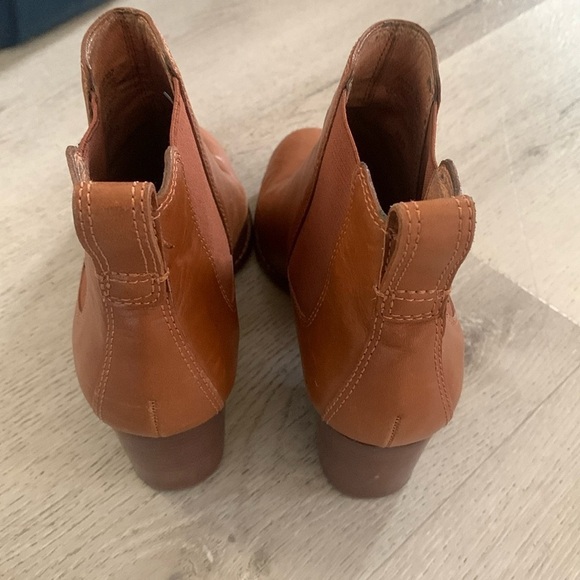 MADEWELL Regan boot pull‎ on Boots Size 8.5 Saddle BROWN Booties Short Heeled - Picture 6 of 10